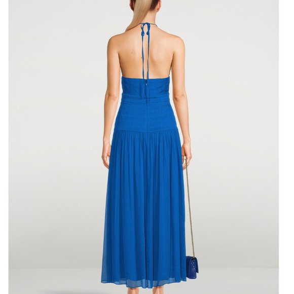 Shona Joy Leilani Chiffon Halter Midi Dress - Picture 4 of 5